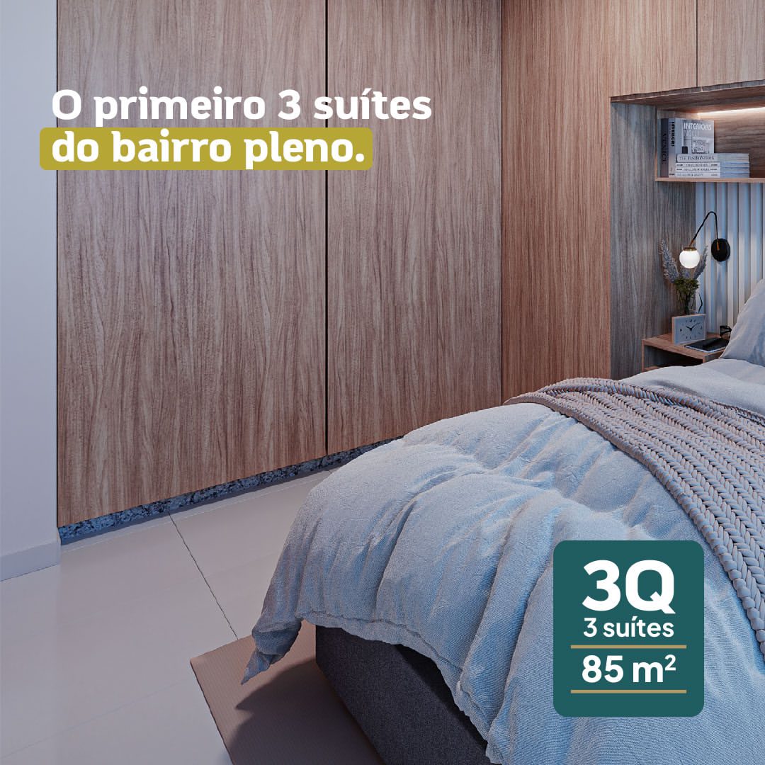 apartamento de 3 quartos com Suíte