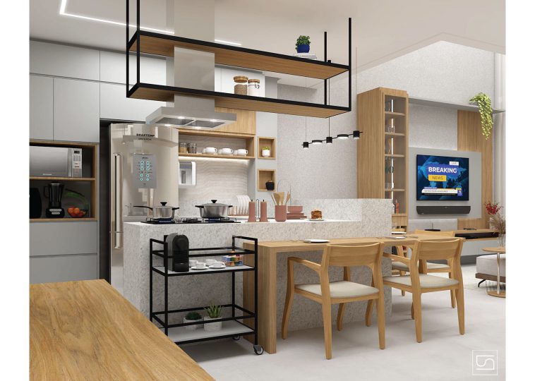 Cozinha 2 do Sobrado no Condomínio BoungainVille