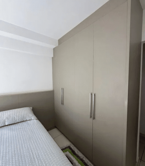 Quarto 1 no ap Borges Landeiro Tropicale 3 Quartos