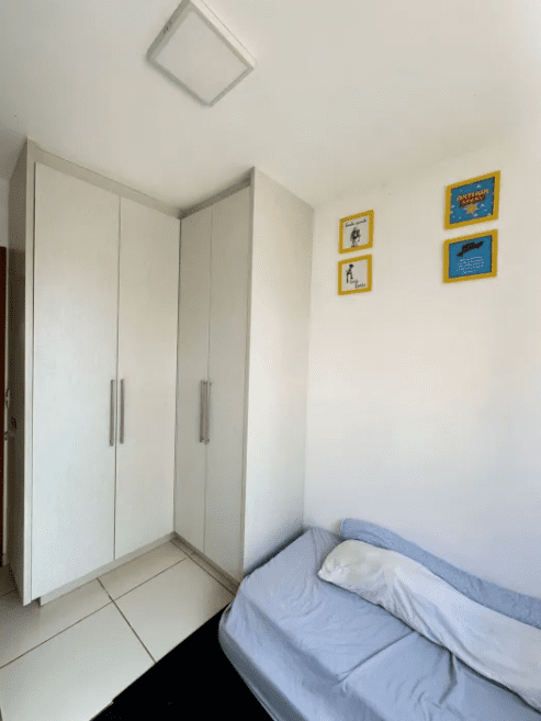 Quarto 2 foto 1 no ap Borges Landeiro Tropicale 3 Quartos