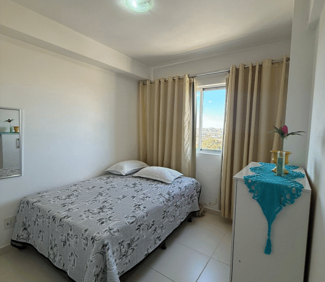 Quarto suíte (foto 1) no Apartamento no Borges Landeiro Tropicale