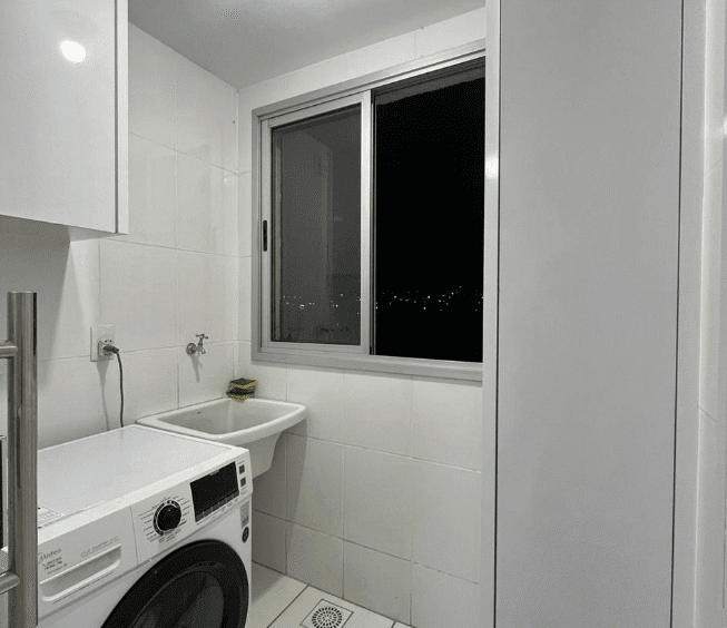 Área de Serviço no Apartamento de 2 Quartos no Borges Landeiro Tropicale