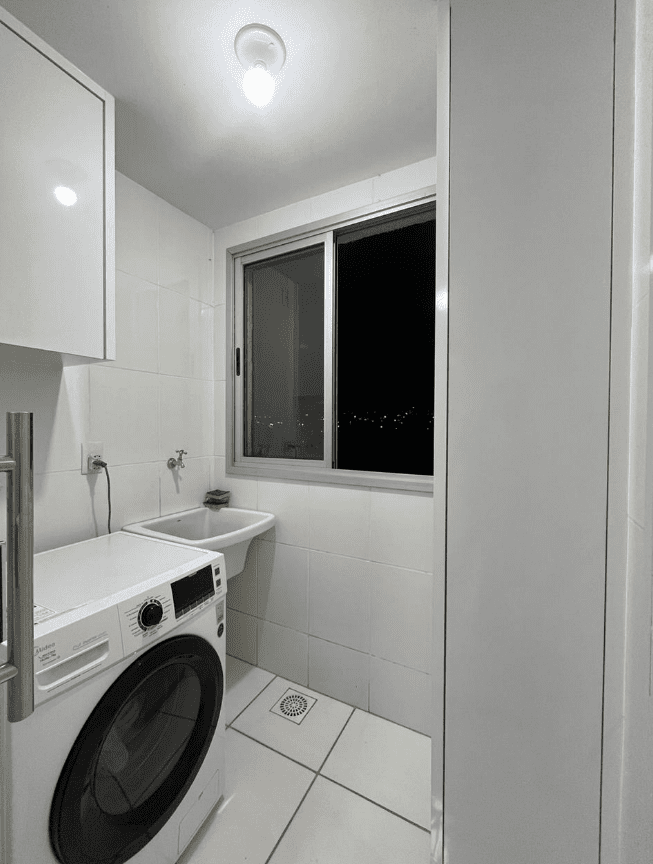 Área de Serviço no Apartamento de 2 Quartos no Borges Landeiro Tropicale