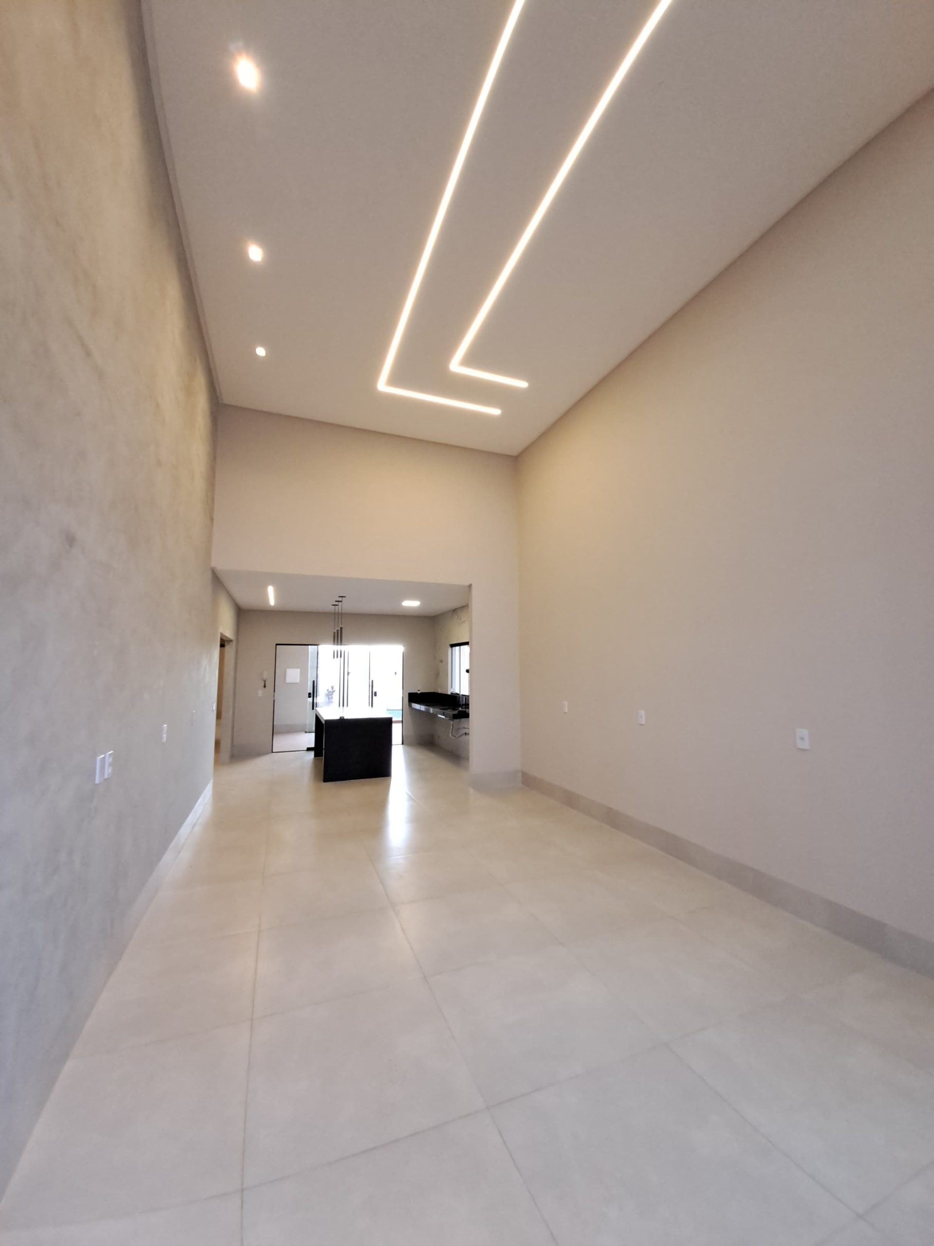 Ângulo 1 da sala da Casa no Jardim Gramado