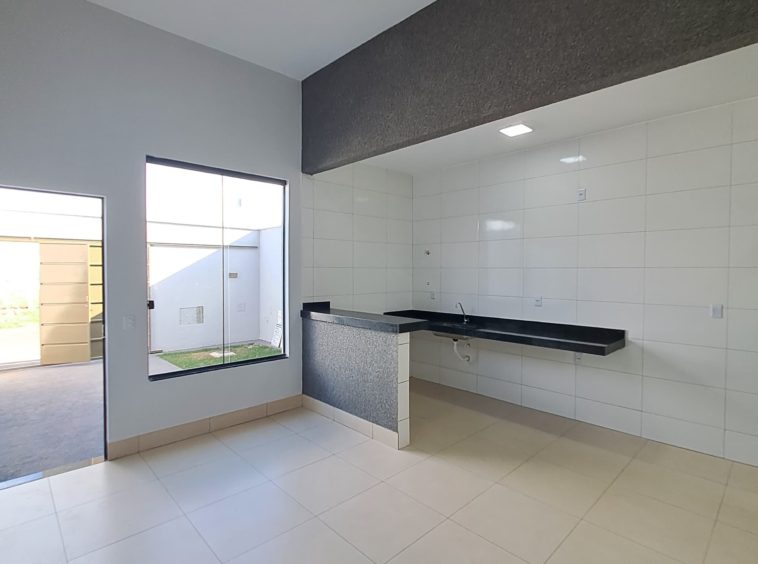 sala + cozinha da Casa no Setor Orlando Moraes