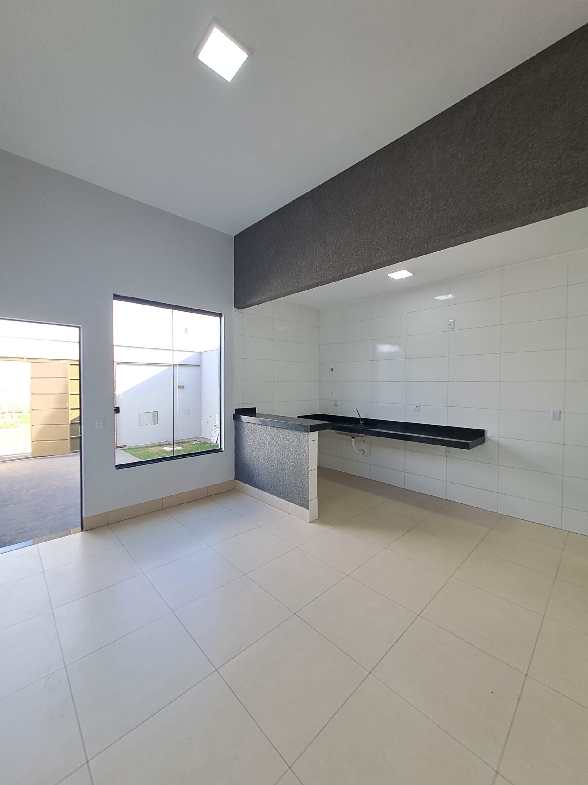 sala + cozinha da Casa no Setor Orlando Moraes