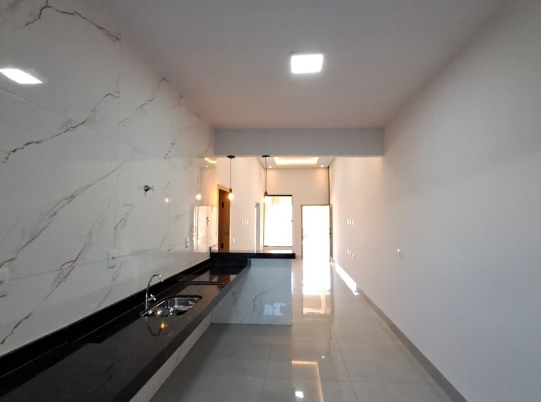 Ângulo 2 da Cozinha da sala da Casa no Setor Alice Barbosa