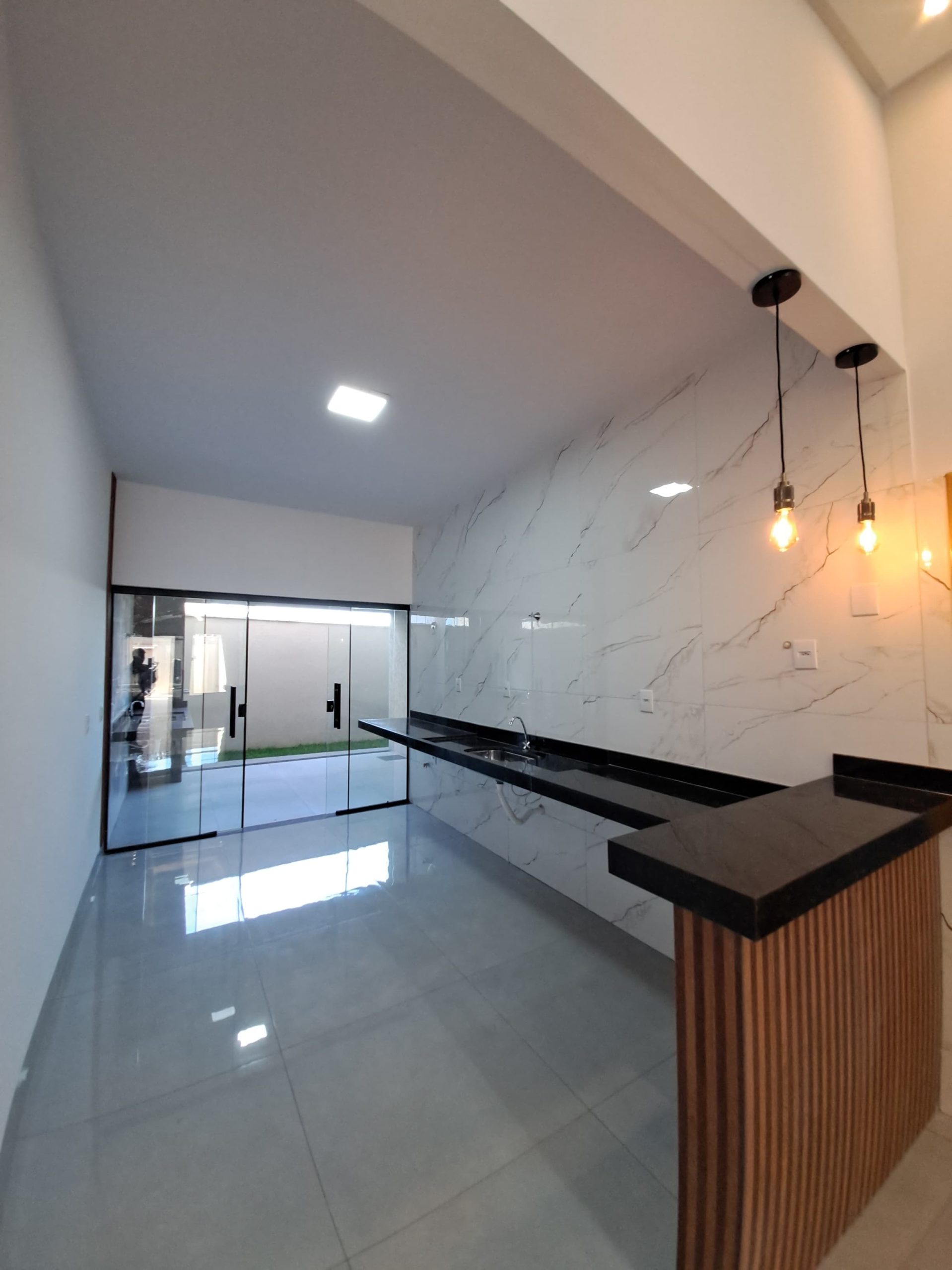 Ângulo 3 da Cozinha da sala da Casa no Setor Alice Barbosa