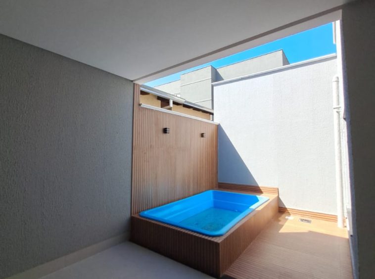 piscina da casa no Residencial Morumbi Goiânia