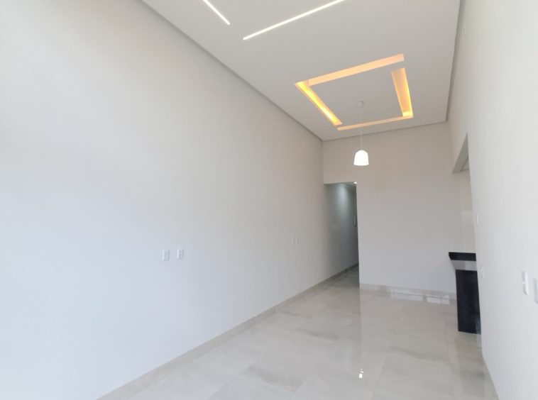 Ângulo 1 da Sala da Casa no Residencial Alice Barbosa