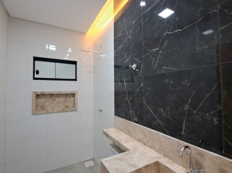 Banheiro 1 da Casa no Residencial Alice Barbosa