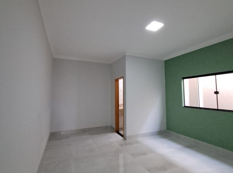 Ângulo 2 da Suíte 1 da Quarto da Casa no Residencial Alice Barbosa