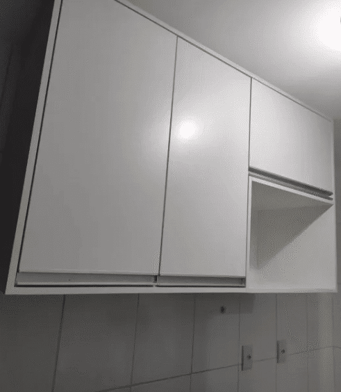 Armários da Cozinha do Apto 2 Quartos no Tropicale
