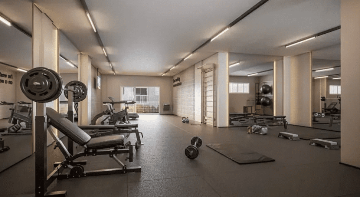 Academia do Condomínio do Apartamento no Pitangueira