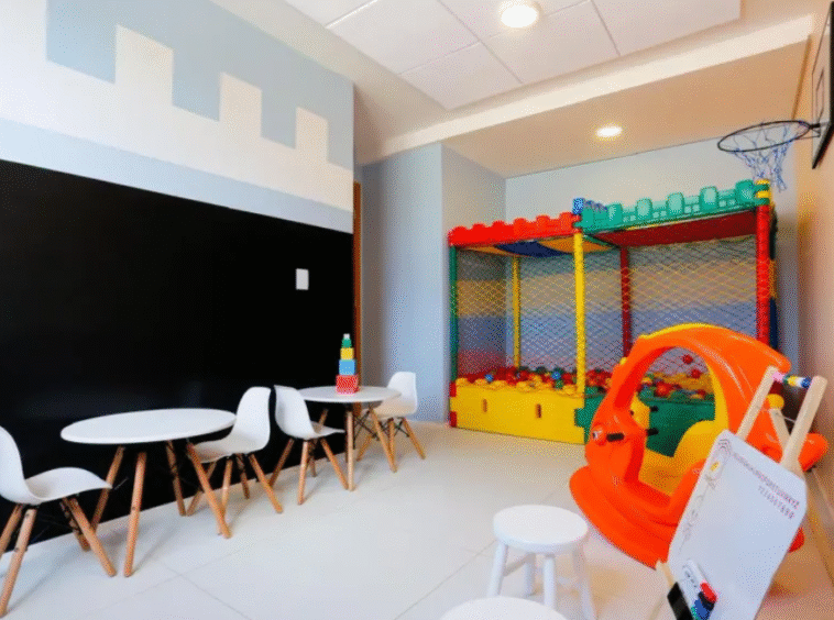Brinquedoteca do condomínio no Apartamento no América Cancún