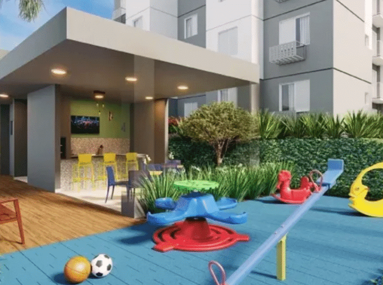 Área Gourmet no condomínio do Apartamento no Now Parque Amazônia