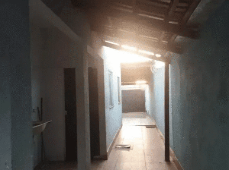 área de serviço na Casa de 2 Quartos em Goianira