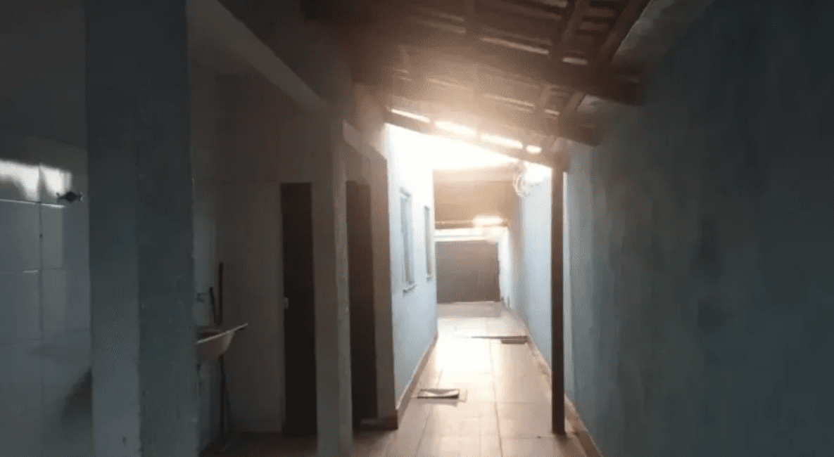 área de serviço na Casa de 2 Quartos em Goianira