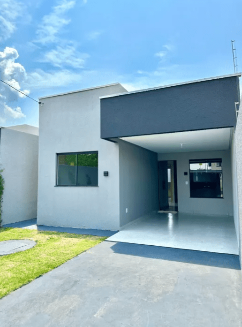 Entrada e Garagem da Casa Térrea no Monte Cristo