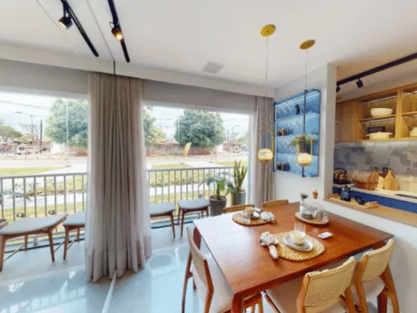 Área de Jantar no Apartamento Now Praça C-8