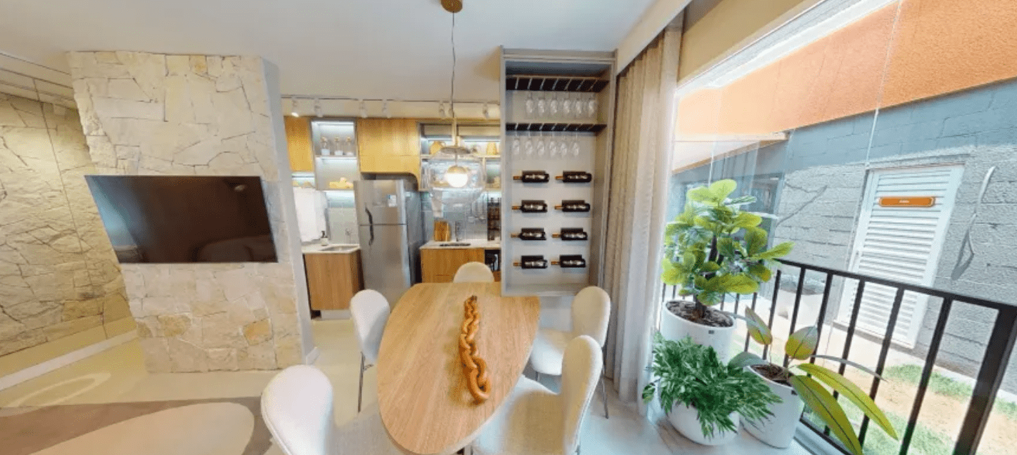 Sala de jantar no Apartamento no Now Milão