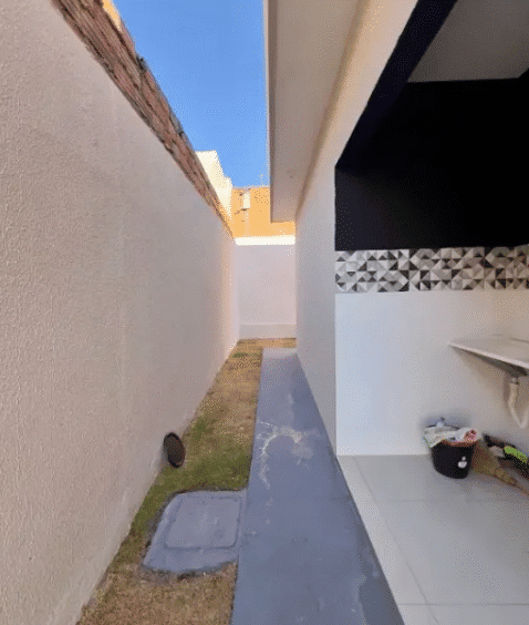 Área de Acesso na Casa no Residencial Triunfo