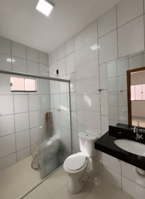 Banheiro da Suíte na Casa no Residencial Triunfo
