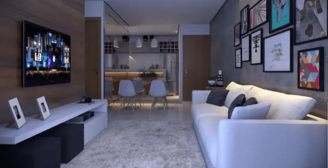 Sala do Apartamento no Porto Ipê