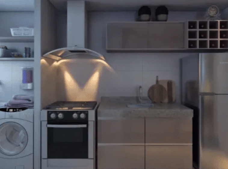 Cozinha do Apartamento no Porto Ipê