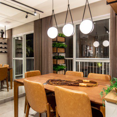 Sala de jantar do Apartamento no Now Parque Amazônia