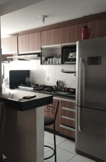 Cozinha do Condomínio do Apartamento Borges Landeiro Tropicale