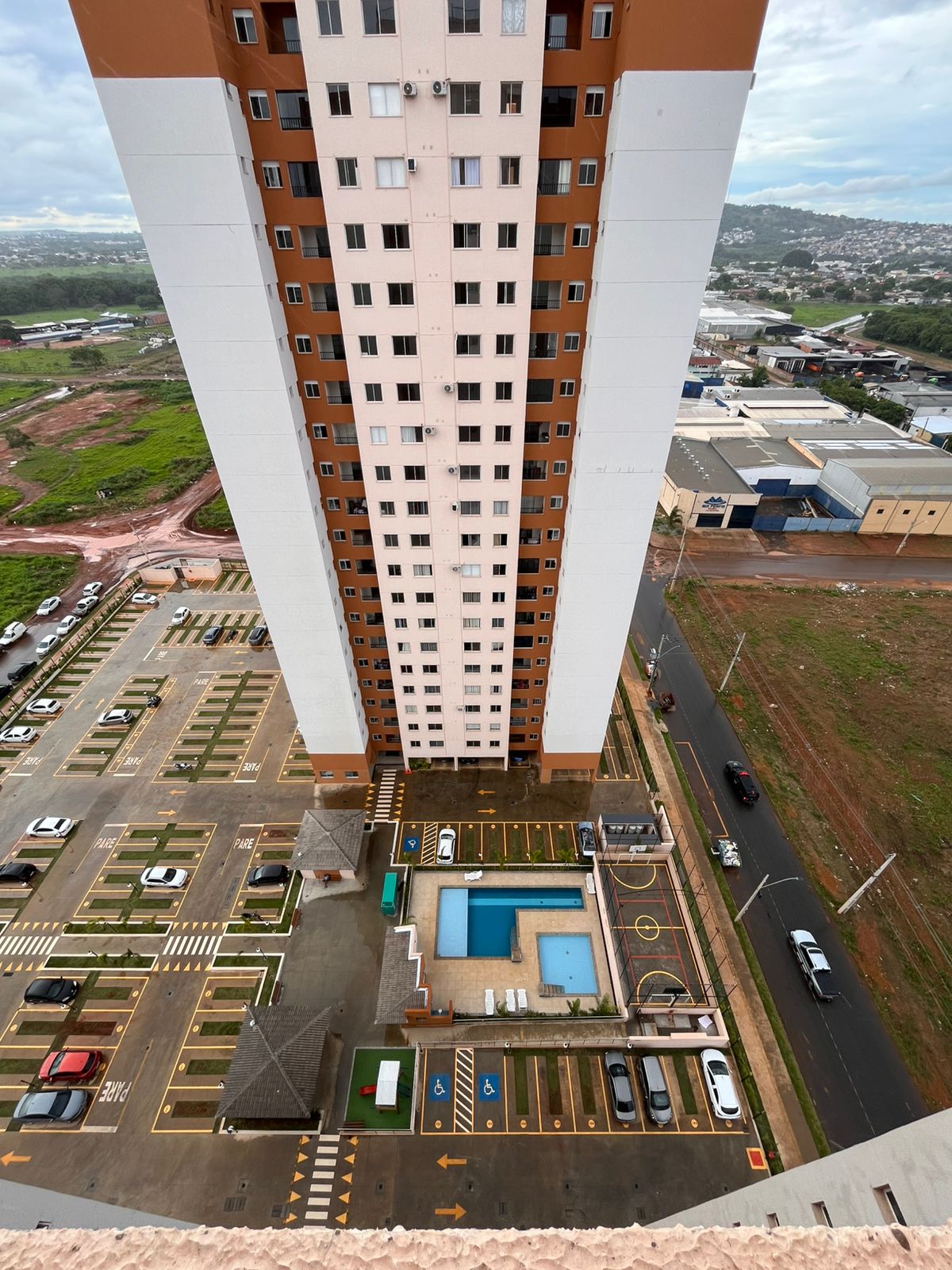 Vista (foto 1) da área de lazer do Apartamento no Condomínio Iguaçu