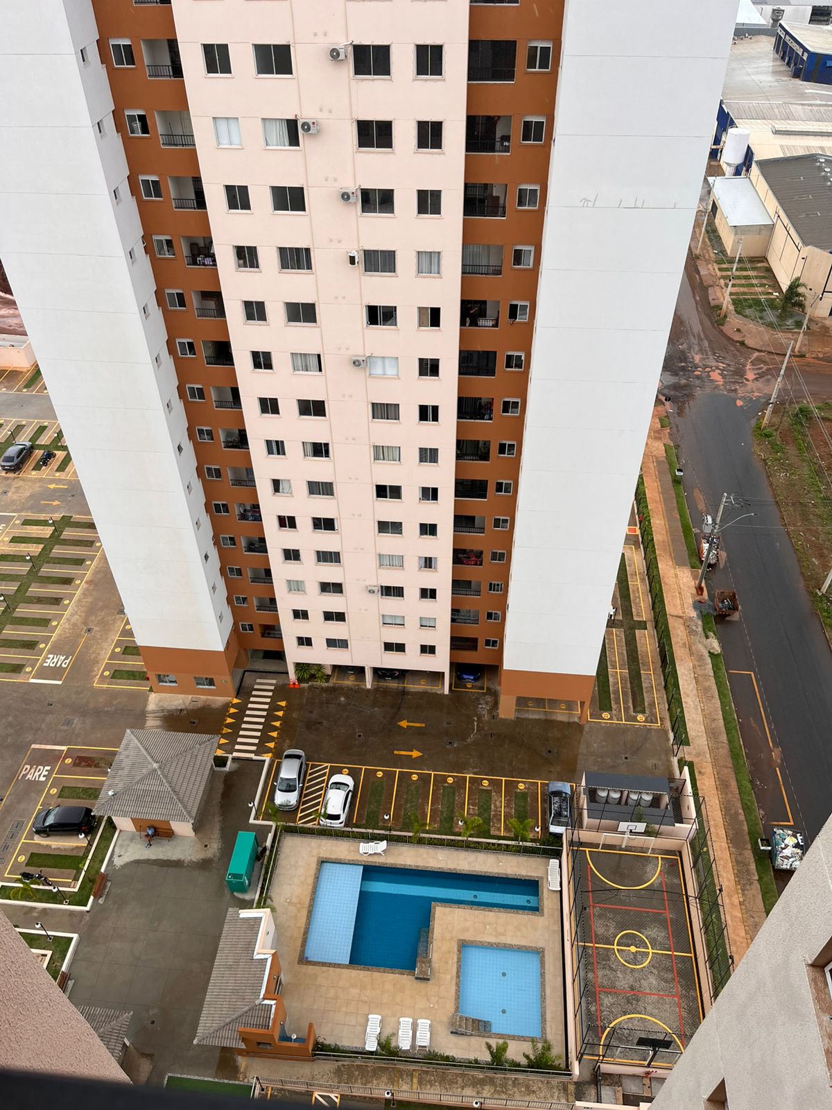 Vista (foto 2) da área de lazer do Apartamento no Condomínio Iguaçu